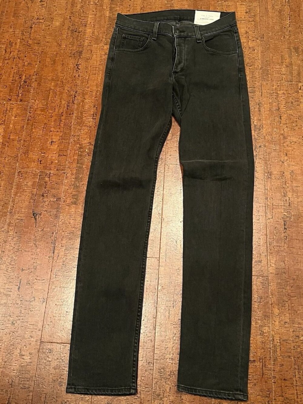 Rag & Bone Men’s 30X35 Rock Black Fit 2 Slim Leg Jeans